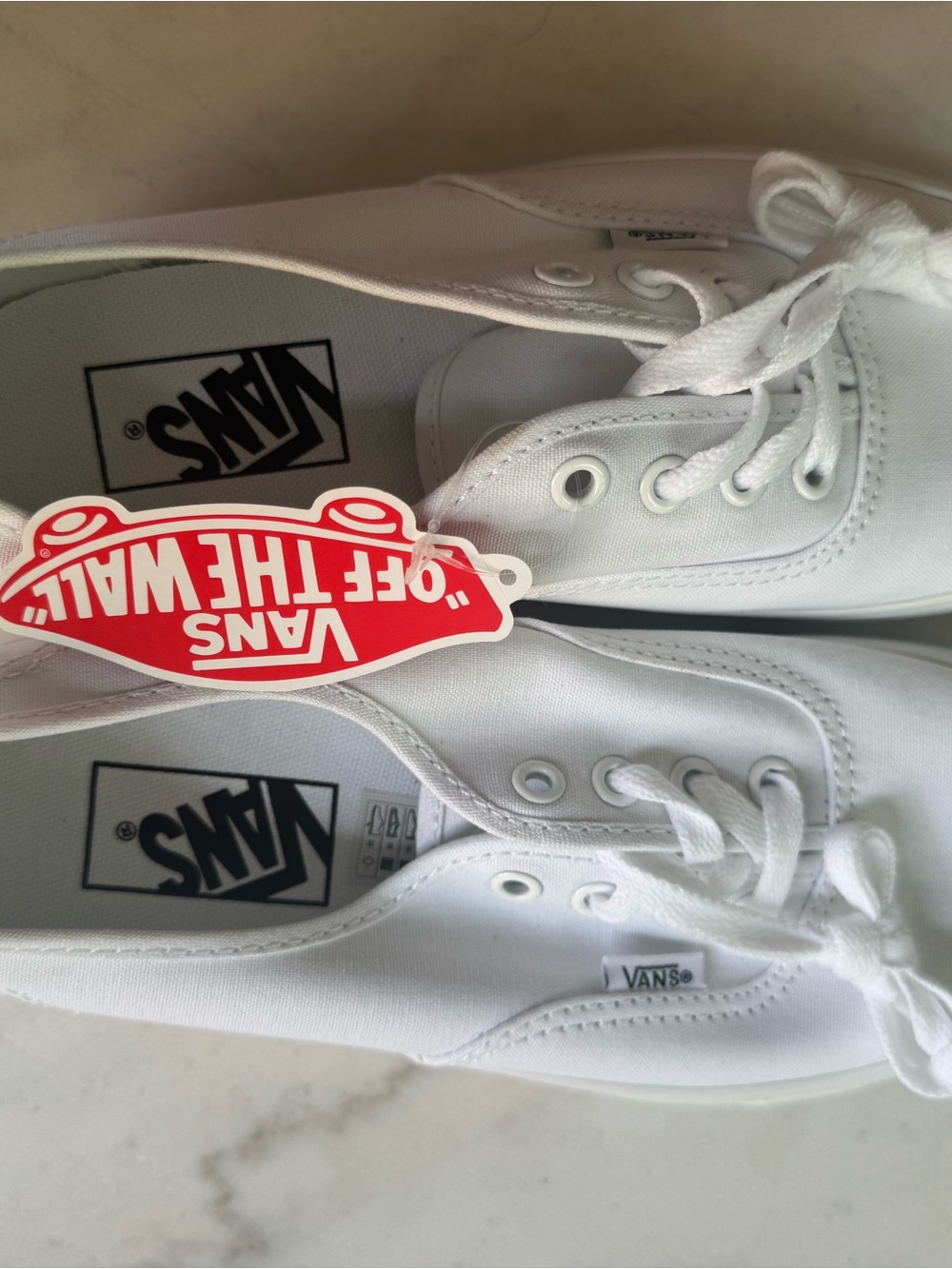 NWT Vans Authentic Low-Top Sneaker - White - Picture 3 of 5